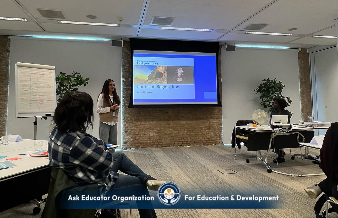 AEO’s President, Ms. Shakila Hasan, presented a seminar in the Netherlands on Economic Growth in the Kurdistan Region