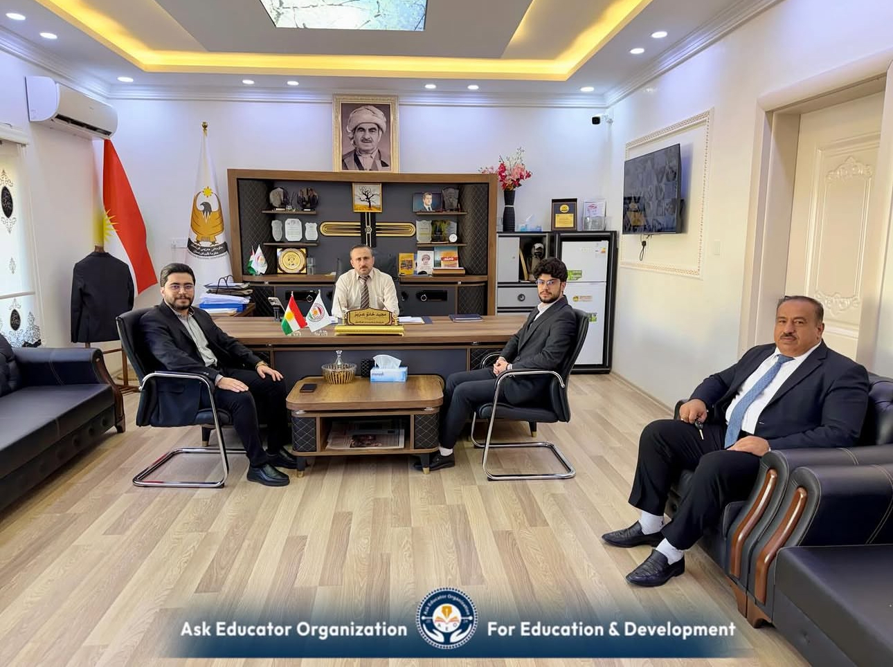 Visit to the Director of Education in Mergasur